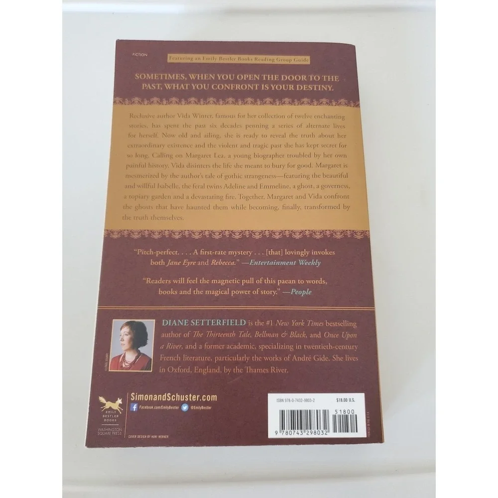 The Thirteenth Tale: A Novel By Diane Setterfield Trade Paperback Like New